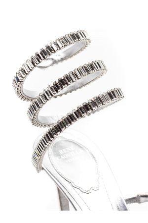 Sandalo Cleo in pelle argento 80 RENE CAOVILLA | C12674080NA01V118SILVER